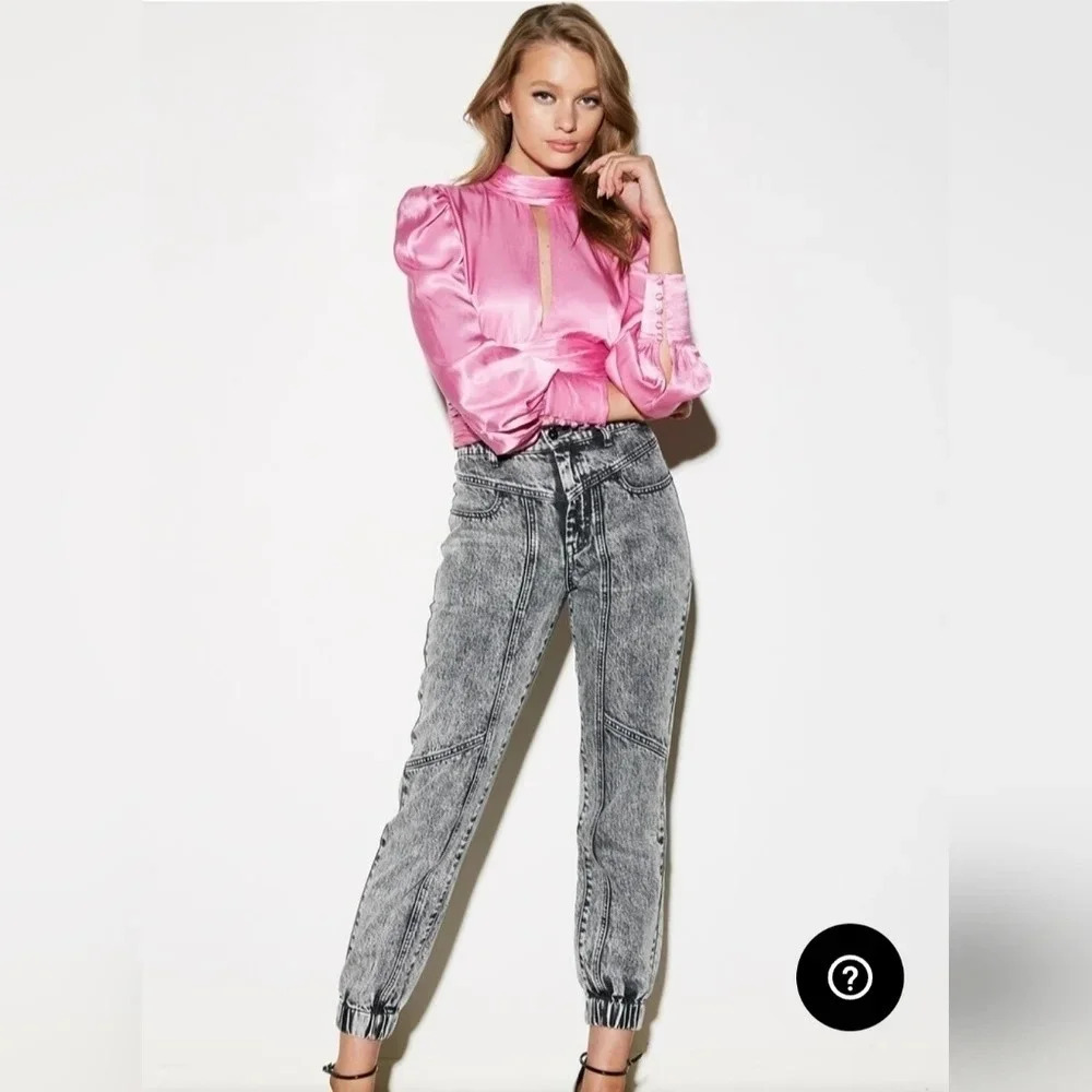 Bardot Louise Tie Top Vint Pink